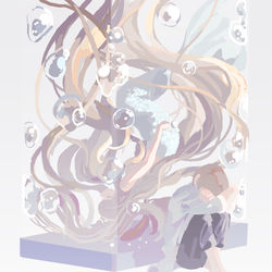 This is a pixiv picture whose title is 君の人魚記念日.
