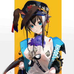 This is a pixiv picture whose title is 不良报童阿米娅.