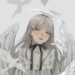 This is a pixiv picture whose title is 天使.