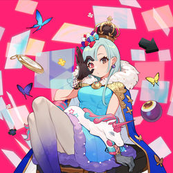 This is a pixiv picture whose title is the Queen of visions.