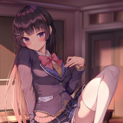This is a pixiv picture whose title is 委員長.