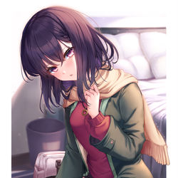 This is a pixiv picture whose title is 「…どうですか？」.