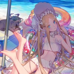 This is a pixiv picture whose title is 海边阿比.
