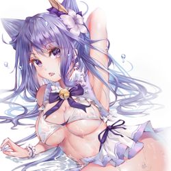 This is a pixiv picture whose title is 泳装套.