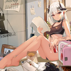 This is a pixiv picture whose title is 来信.