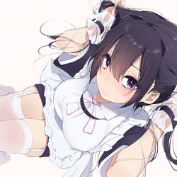 This is a pixiv picture whose title is メイドちゃん.