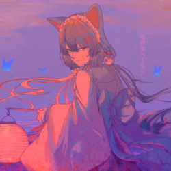 This is a pixiv picture whose title is 地獄屋八丁荒らし　戌亥とこ.