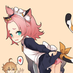 This is a pixiv picture whose title is メイドディオナ.