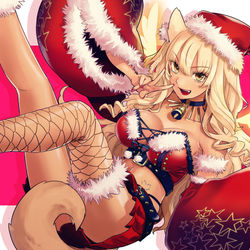 This is a pixiv picture whose title is 鈴鹿御前〔サンタ〕.