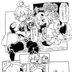 This is a pixiv picture whose title is よわよわ非常枕.