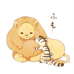 This is a pixiv picture whose title is もふオン.