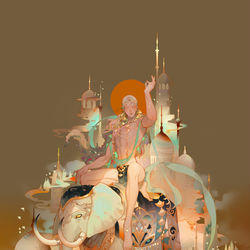 This is a pixiv picture whose title is 十二金仙 普贤真人.