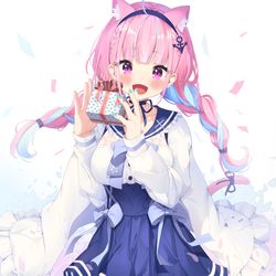 This is a pixiv picture whose title is 湊あくあ~.