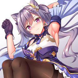 This is a pixiv picture whose title is 刻晴.