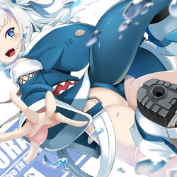 This is a pixiv picture whose title is Hololive EN GawrGura         A!!.