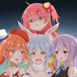 This is a pixiv picture whose title is やめてぺこ.