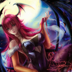 This is a pixiv picture whose title is Rias Morrigan.