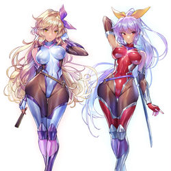 This is a pixiv picture whose title is 綿月姉妹.