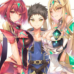 This is a pixiv picture whose title is 祝・ゼノブレイド2・三周年.