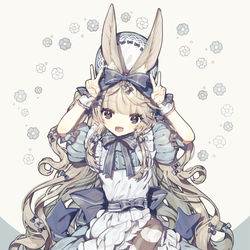 This is a pixiv picture whose title is bunny.
