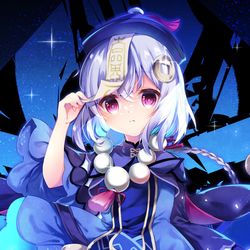 This is a pixiv picture whose title is 原神-Genshin Impact-七七.