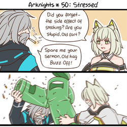This is a pixiv picture whose title is Arknights #50.