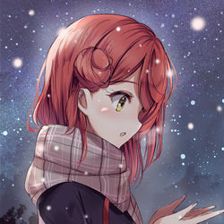 This is a pixiv picture whose title is 冬ぽむ.