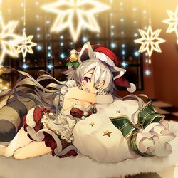 This is a pixiv picture whose title is 【お仕事】レッド:プライドオブエデン　ネネル クリスマスver.