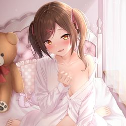 This is a pixiv picture whose title is お、おにいちゃんおはよう….