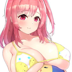 This is a pixiv picture whose title is ほのかちゃんのビーチボール.
