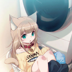 This is a pixiv picture whose title is 洗濯をしようとしたら….