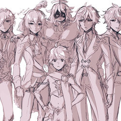 This is a pixiv picture whose title is 身長.