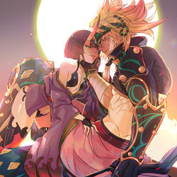 This is a pixiv picture whose title is 今夜月が綺麗から,殺す.