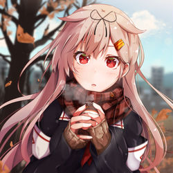 This is a pixiv picture whose title is 冬のぽいぬ.