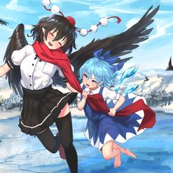 This is a pixiv picture whose title is 冬の晴れた日.