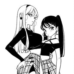 This is a pixiv picture whose title is 天花と恵梨杏.