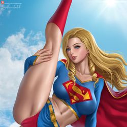 This is a pixiv picture whose title is Supergirl (DC comics).