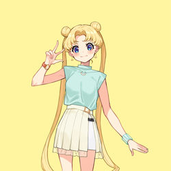 This is a pixiv picture whose title is うさぎちゃん.