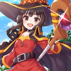 This is a pixiv picture whose title is めぐみん.