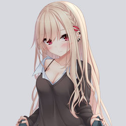 This is a pixiv picture whose title is たくし上げJK.