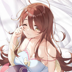 This is a pixiv picture whose title is おはよ……プロデューサーさん…….