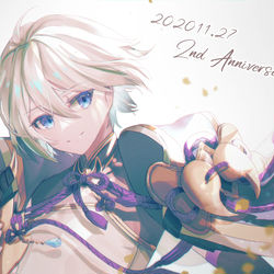 This is a pixiv picture whose title is 祝２周年！.