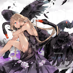 This is a pixiv picture whose title is スオミ 黑天鵝.