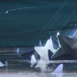This is a pixiv picture whose title is 防浪堤.