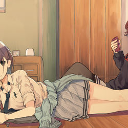 This is a pixiv picture whose title is 透と円.