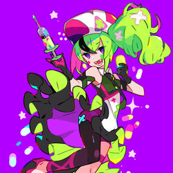 This is a pixiv picture whose title is ☠️☠️☠️POISON NURSE💉💉💉.