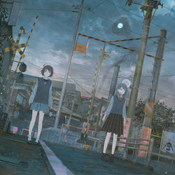 This is a pixiv picture whose title is 逢えないことを祈念して.