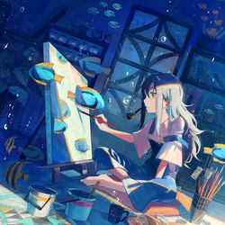 This is a pixiv picture whose title is 魔法の窓.
