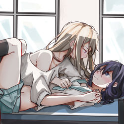 This is a pixiv picture whose title is 安達としまむら.