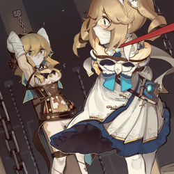 This is a pixiv picture whose title is ジンとバーバラ.